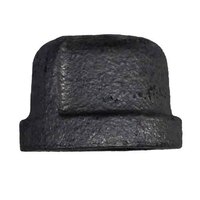 CAP4B 4"  Cap, Malleable 150#, Black